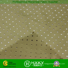 Woven Polyester Memory Fabric with Mesh Hole Finish